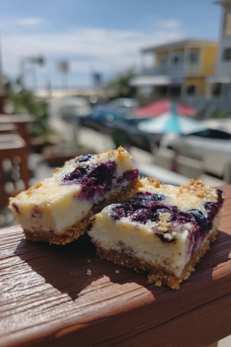 blueberry cheesecake bars