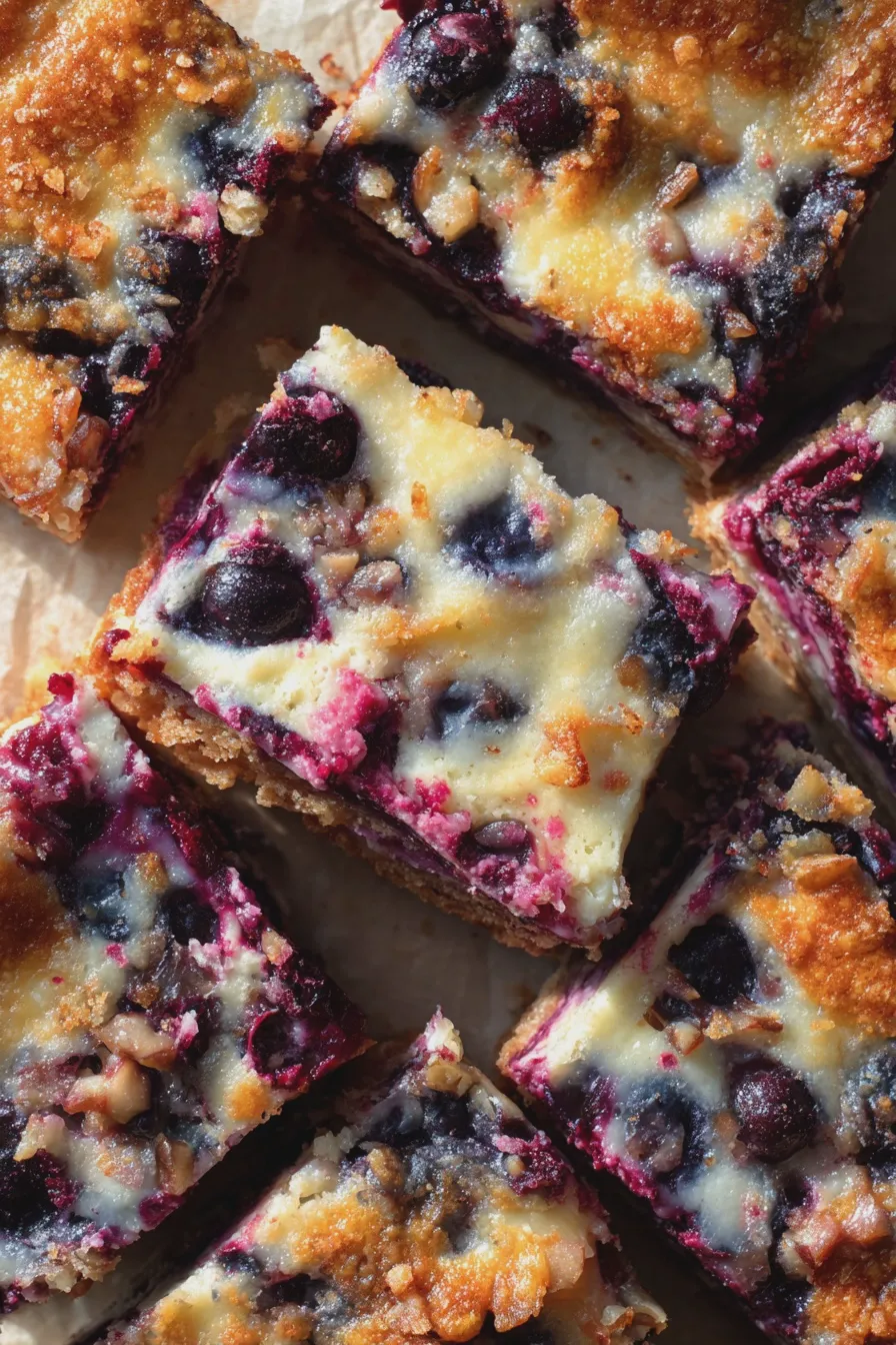 blueberry cheesecake bars