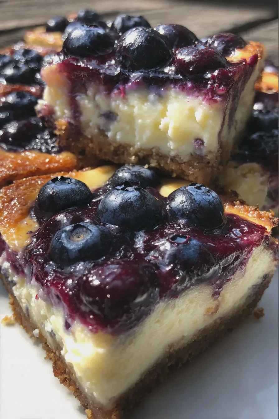 blueberry cheesecake bars Easy Recipe