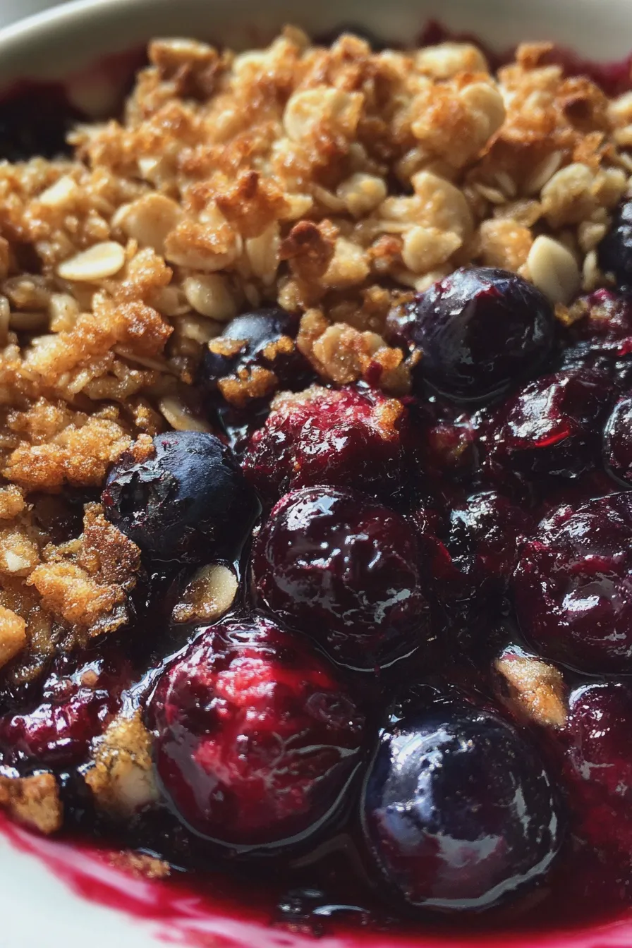 blueberry crisp