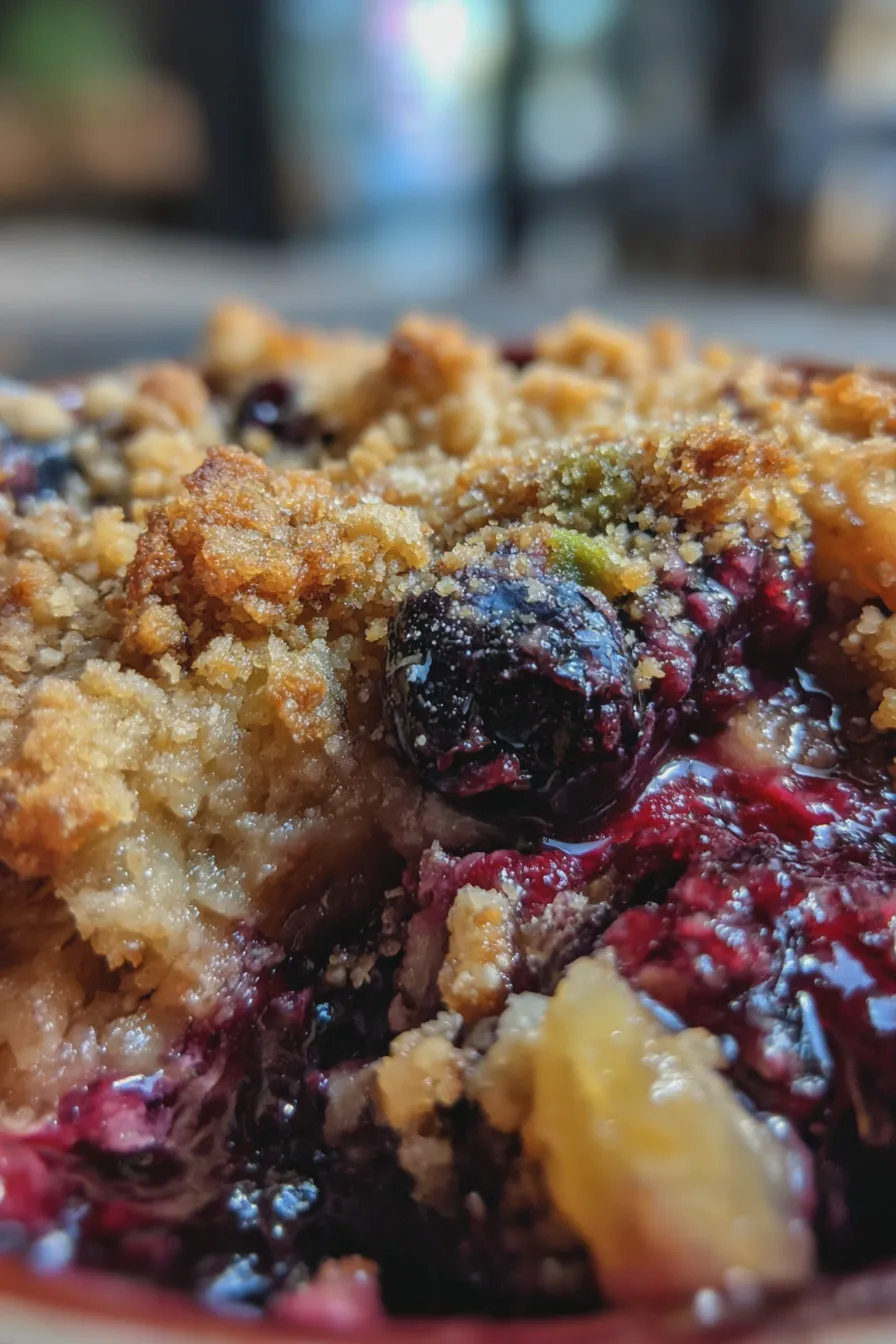blueberry crumble