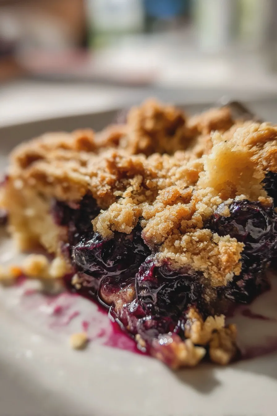 blueberry crumble