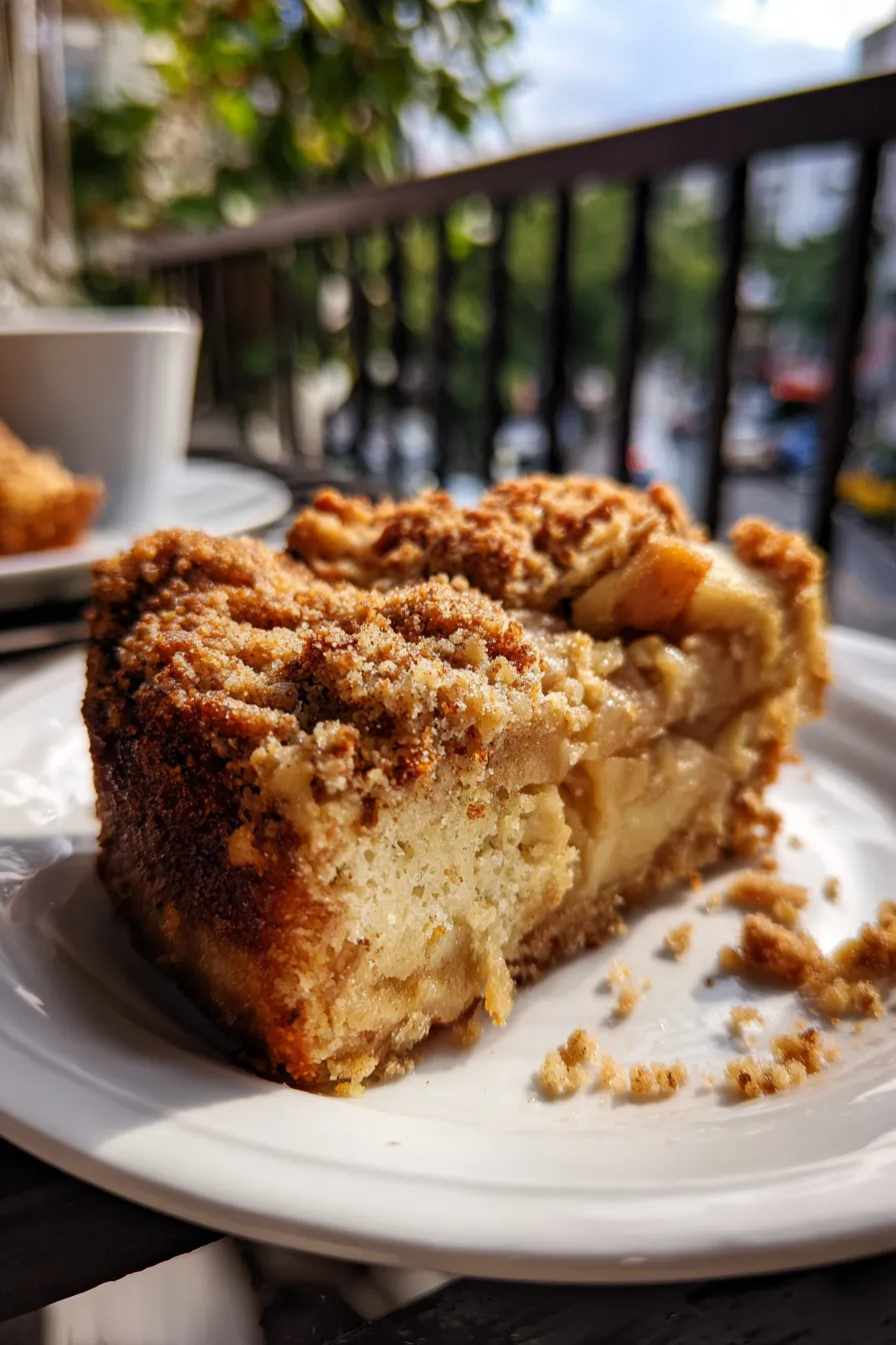 brown butter apple crumble cake