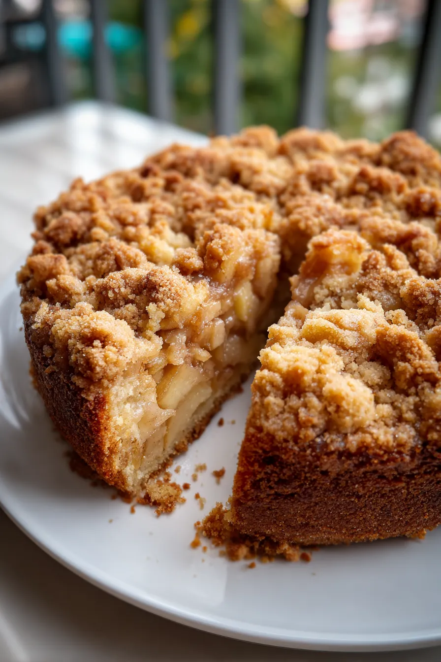 brown butter apple crumble cake
