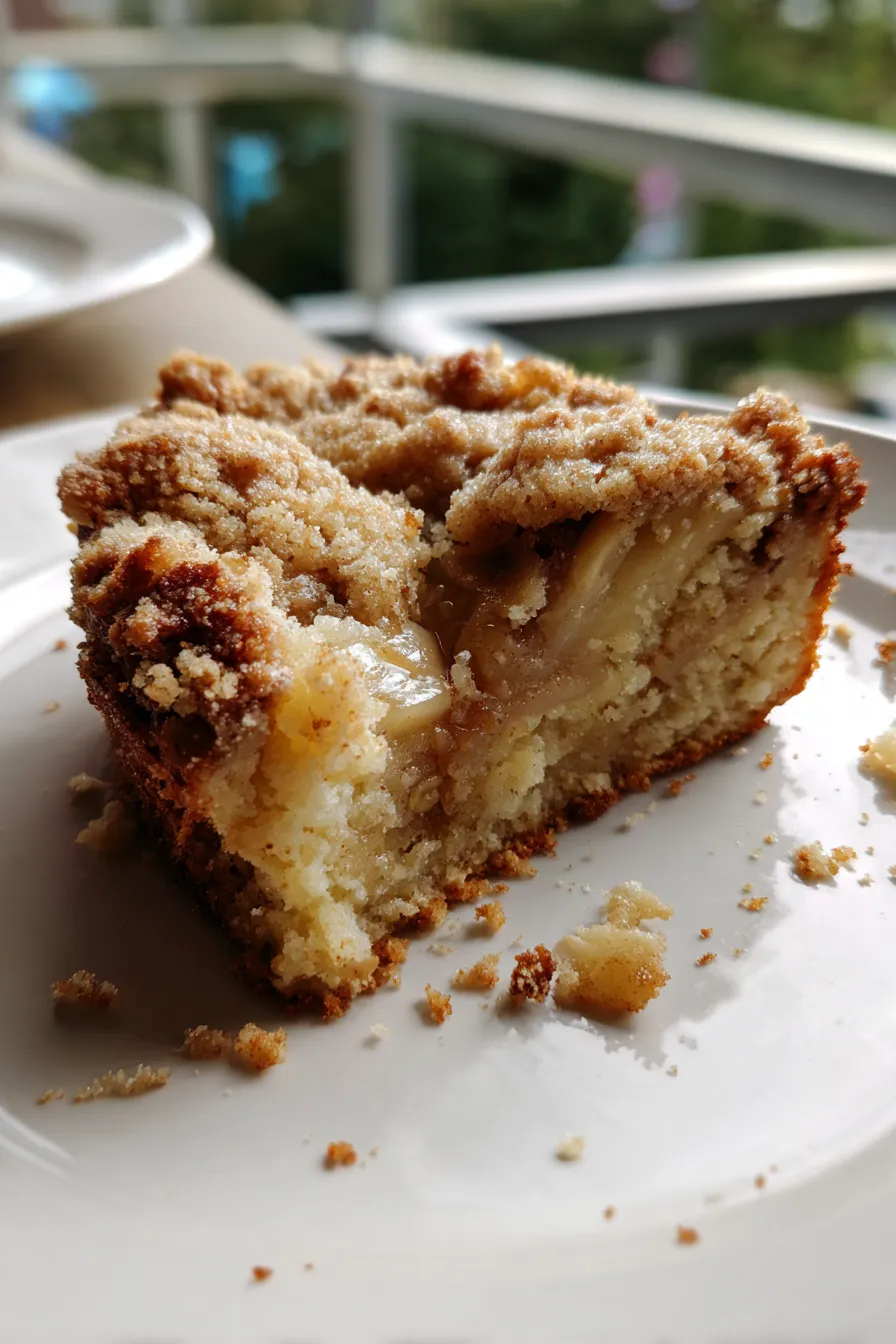 brown butter apple crumble cake