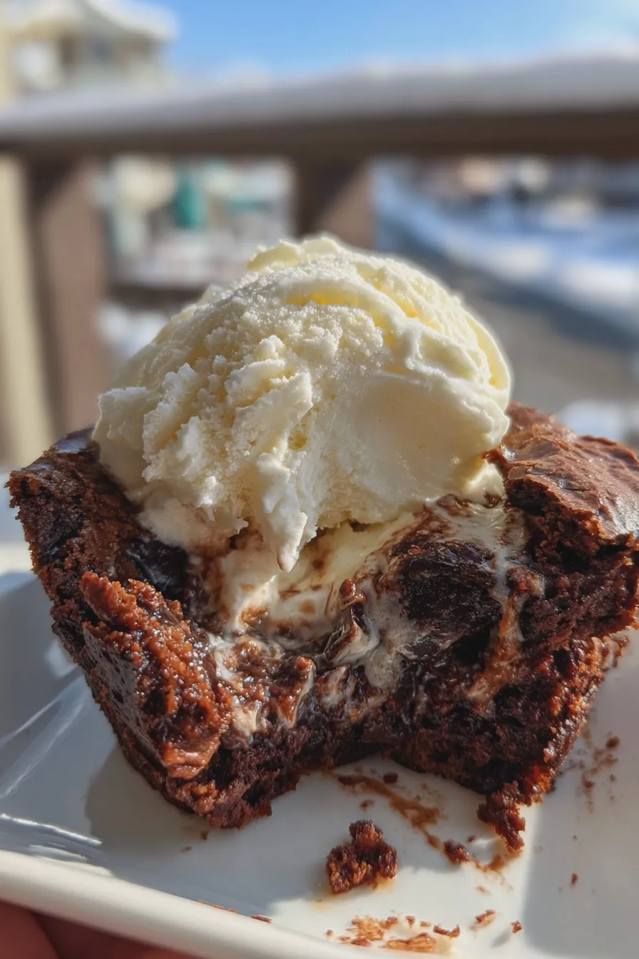 brownie sundae