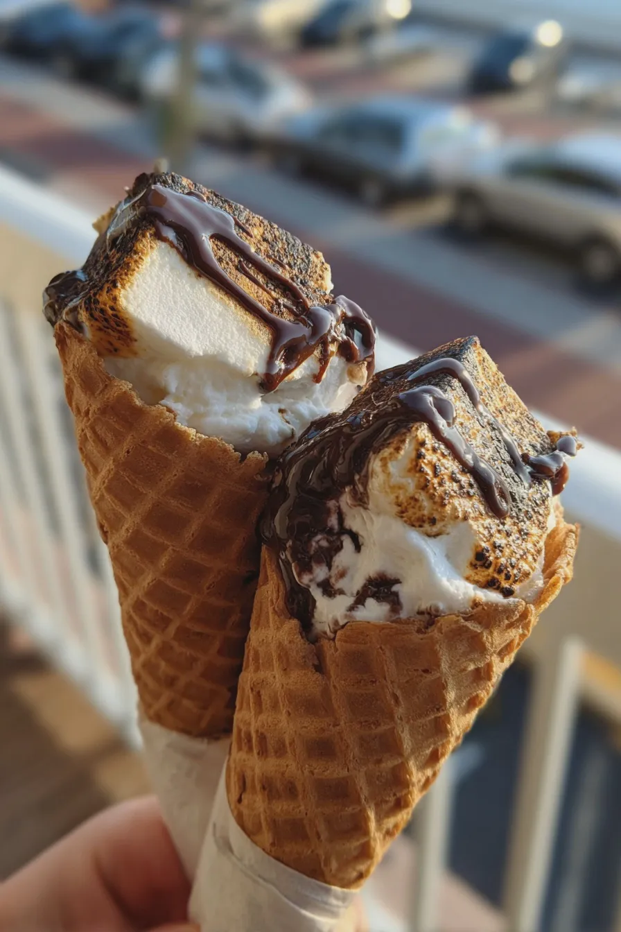 campfire smores cone