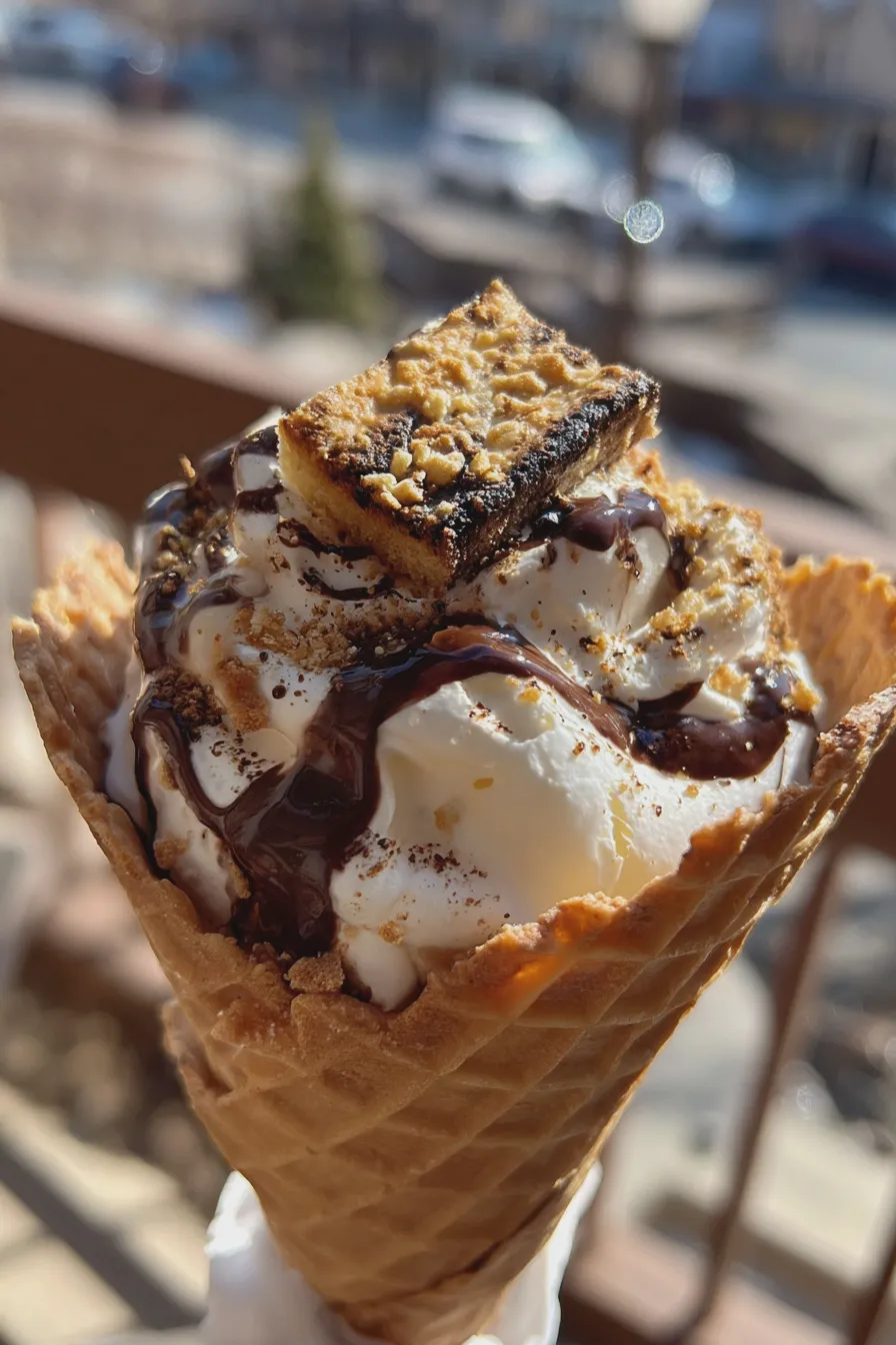campfire smores cone