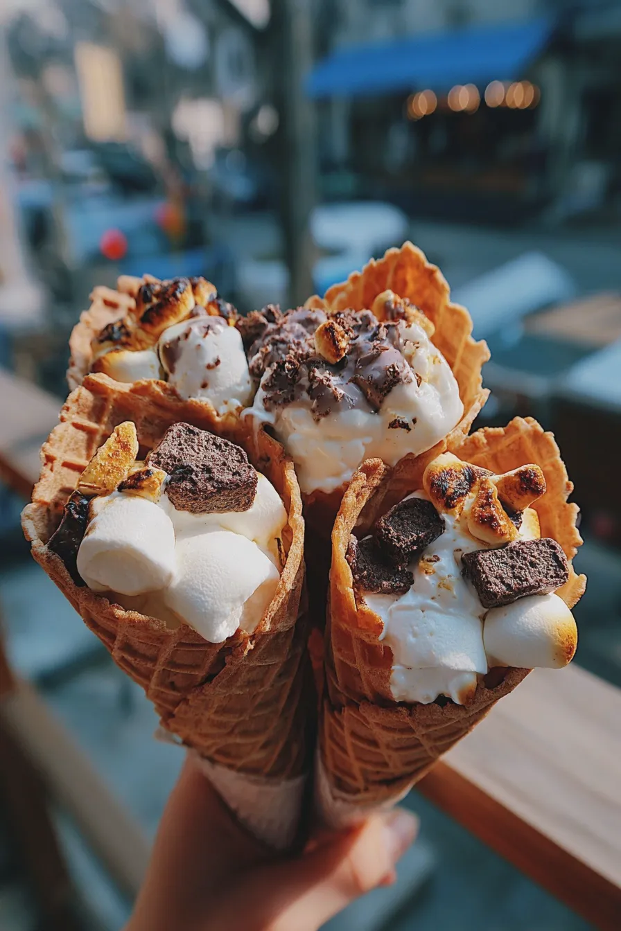campfire smores cone