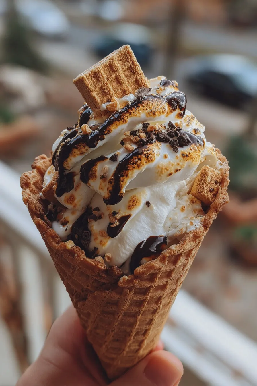 campfire smores cone