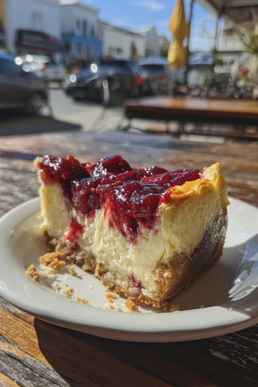 cherry cheesecake