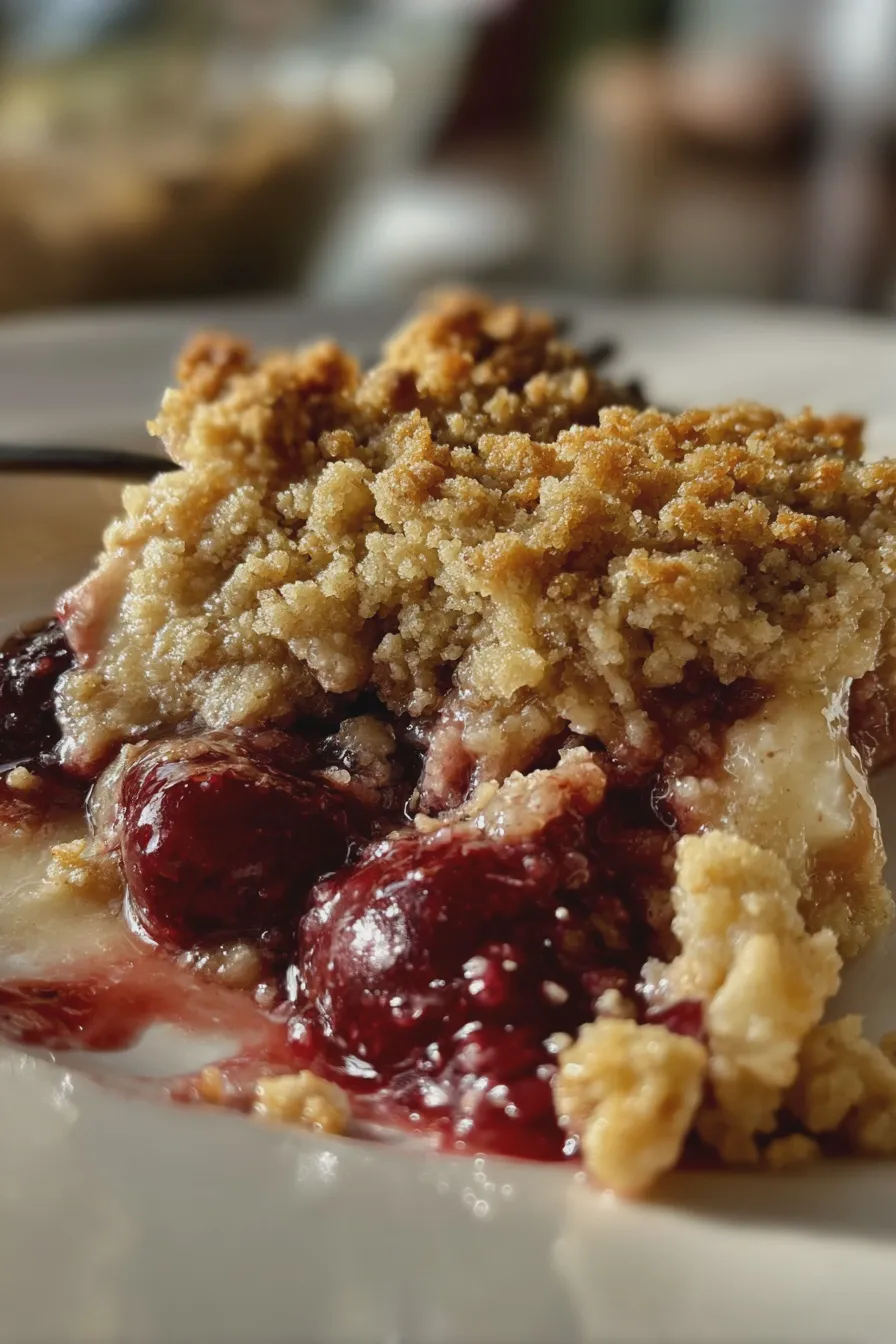 cherry crumble