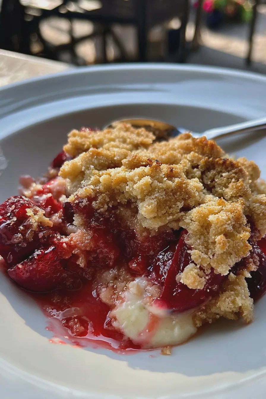 cherry crumble