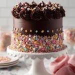 chocolate birthday cake decoration