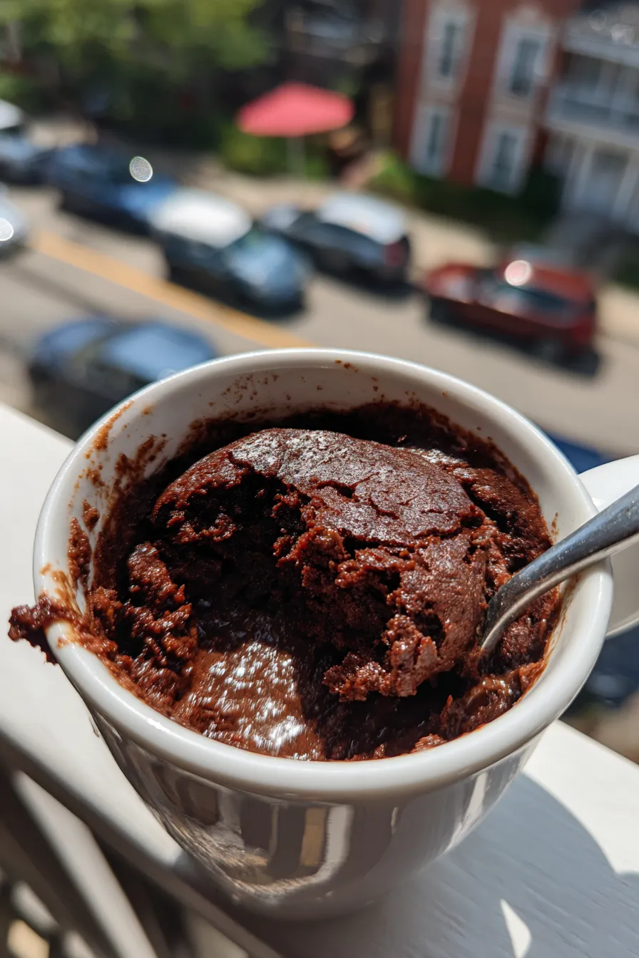 chocolate brownie mug cake