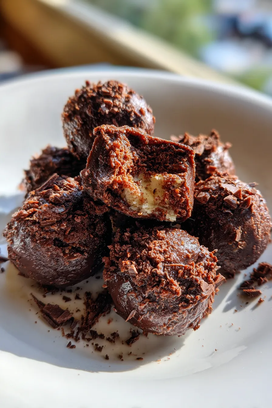 chocolate cake truffle balls