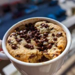 chocolate chip cookie mug cake