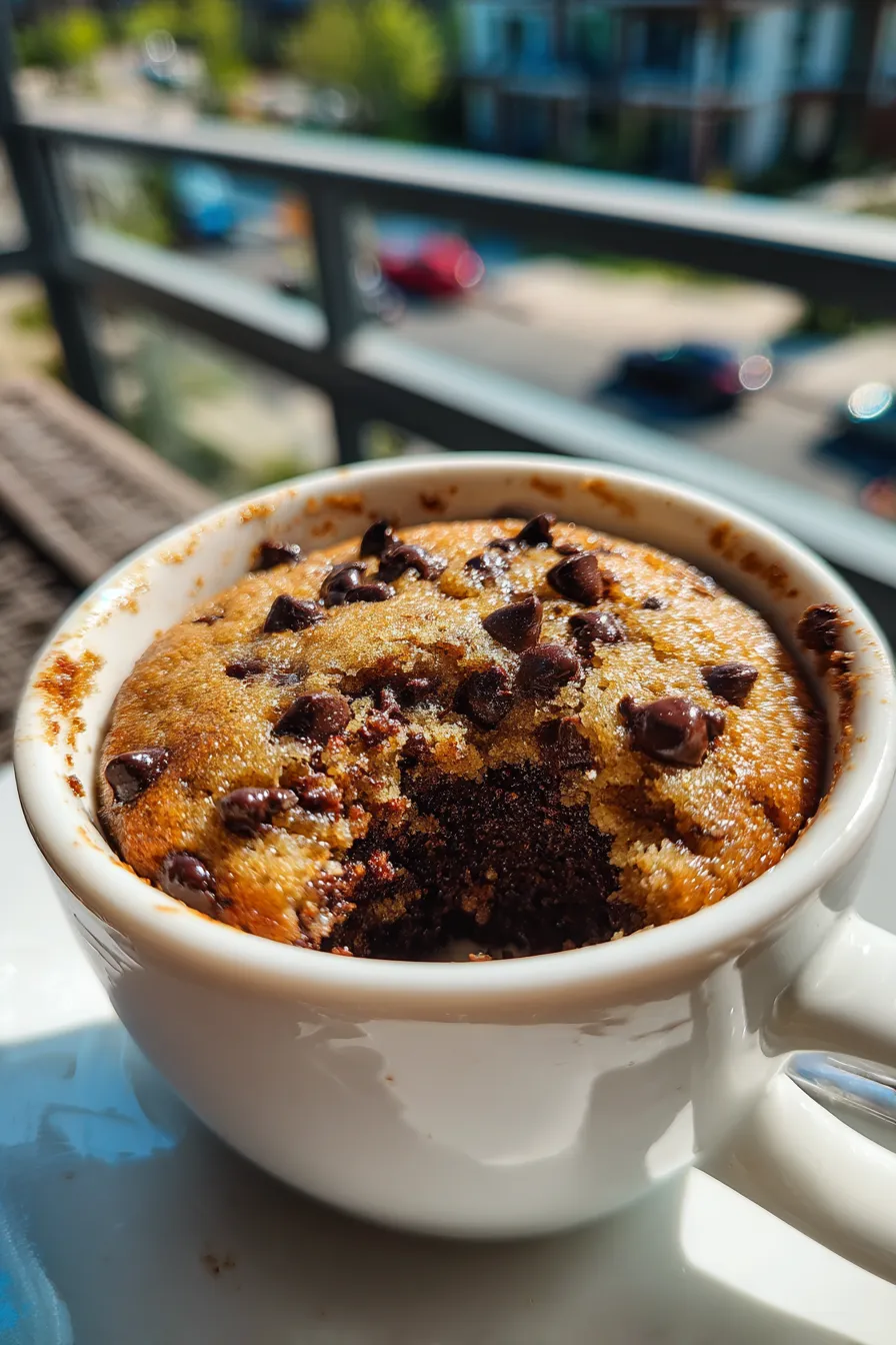 chocolate chip mug cake
