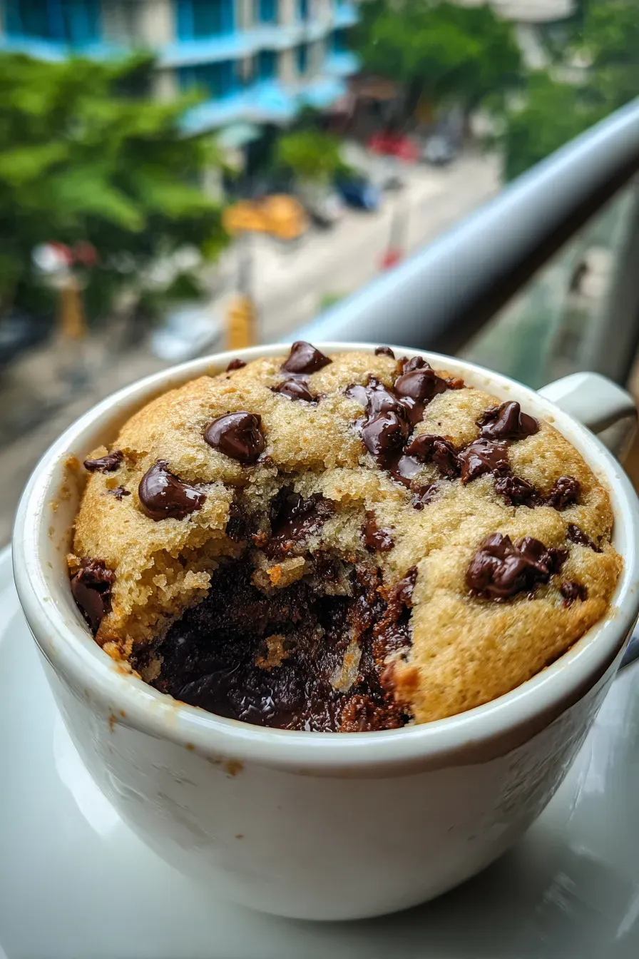 chocolate chip mug cake