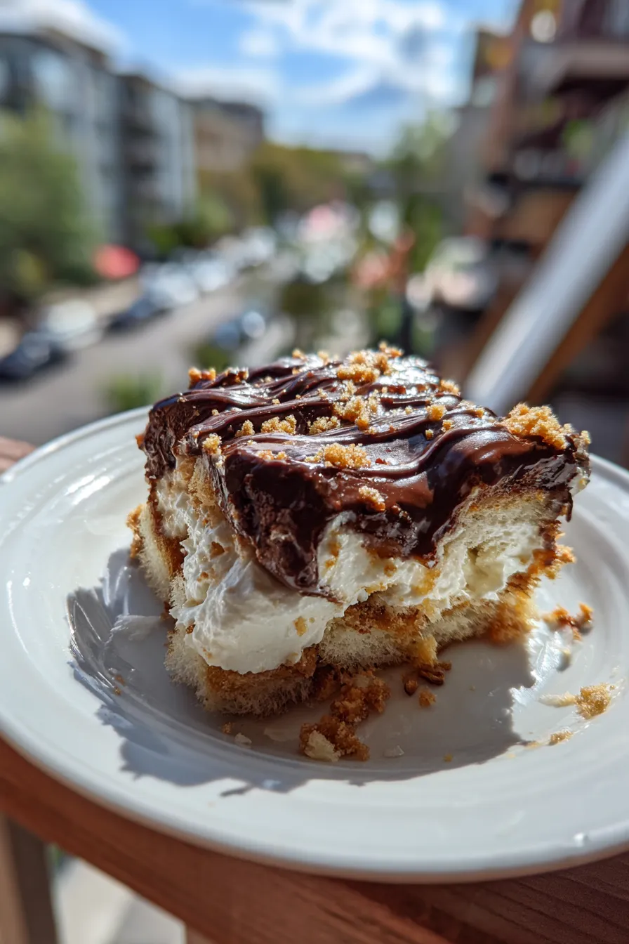 chocolate eclair poke cake