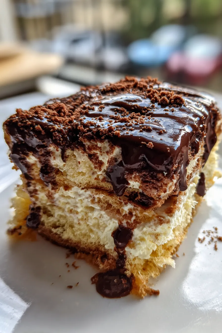chocolate eclair poke cake