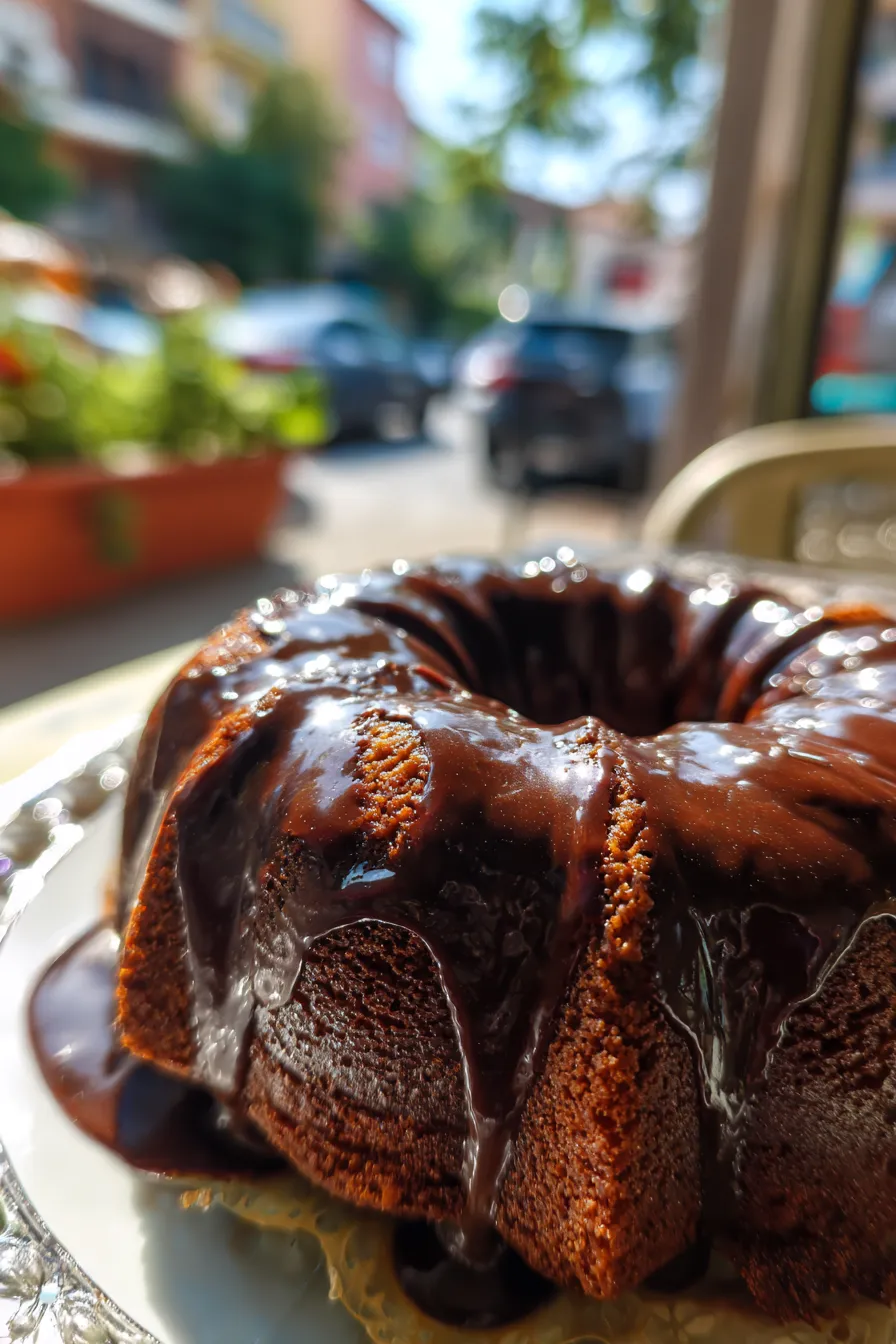 chocolate glaze for bundt cake