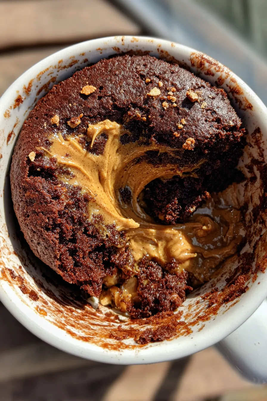 Mug Cake Chocolate Peanut Butter Recipe Easy and Ready in Minutes