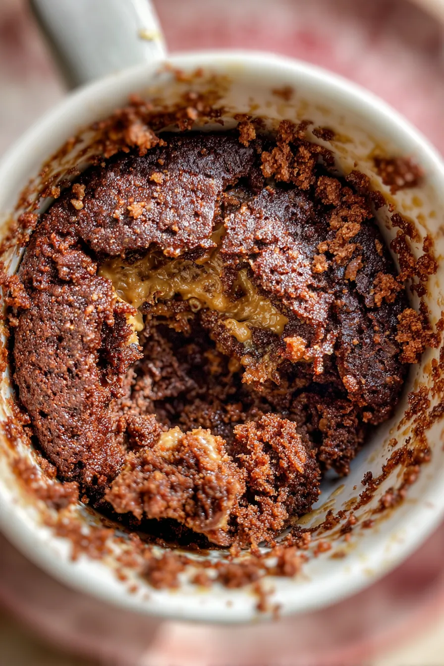 mug cake chocolate peanut butter