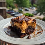 chocolate peanut butter poke cake