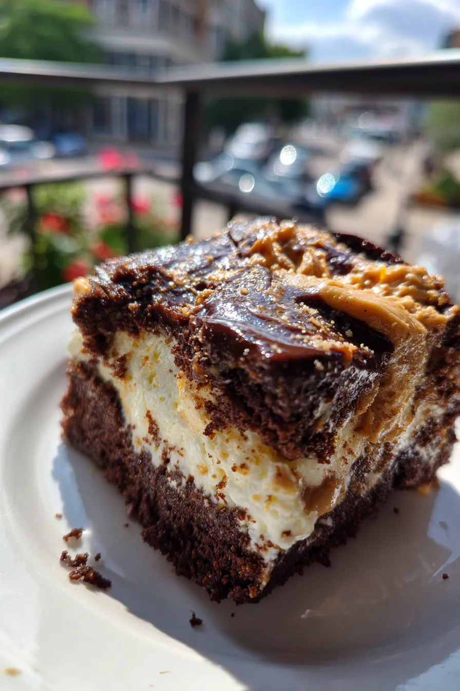 chocolate peanut butter poke cake