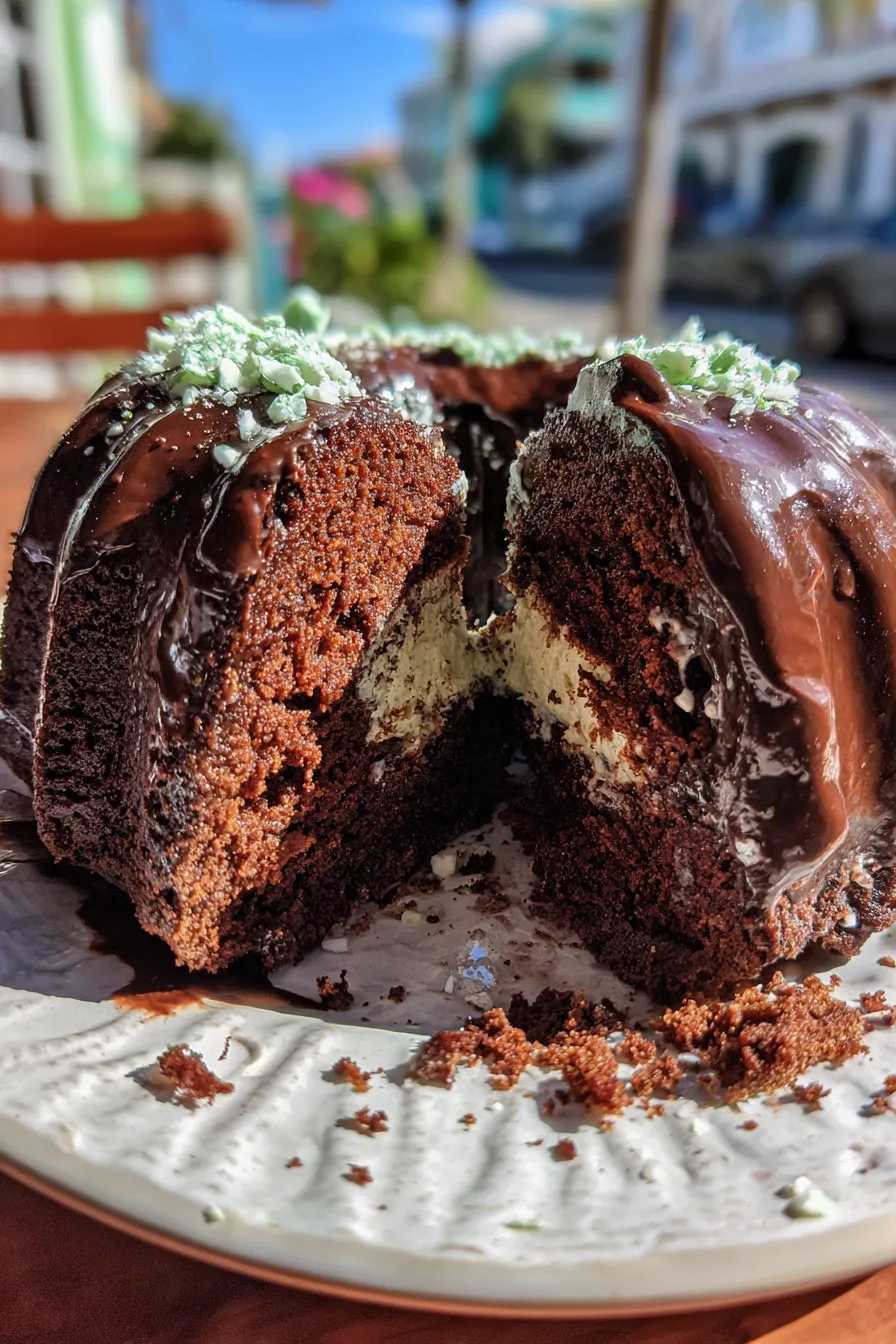 chocolate peppermint bundt cake