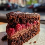 chocolate cake with raspberry filling