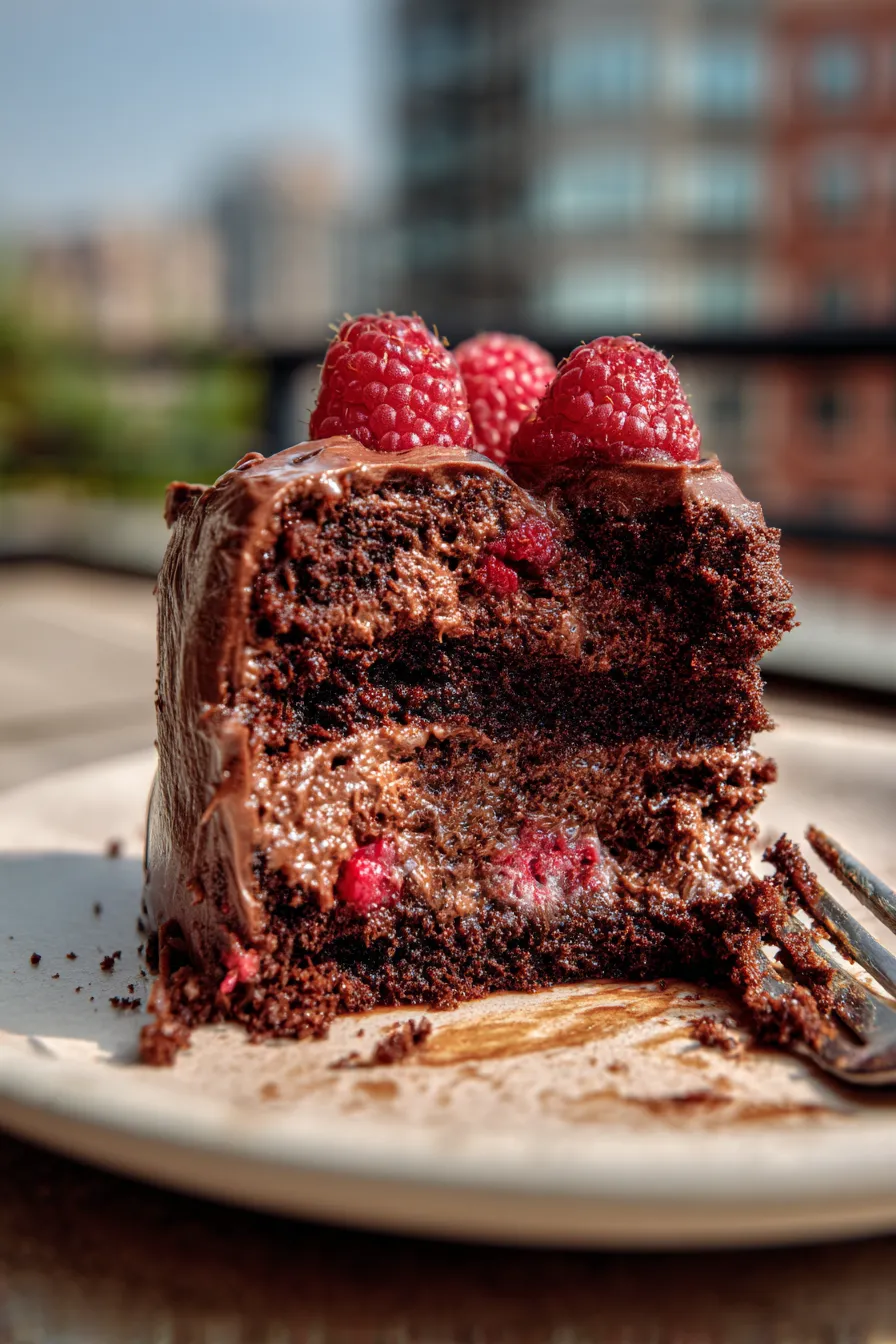 chocolate raspberry ganache cake