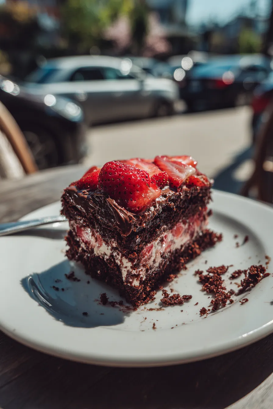 chocolate strawberry sheet cake