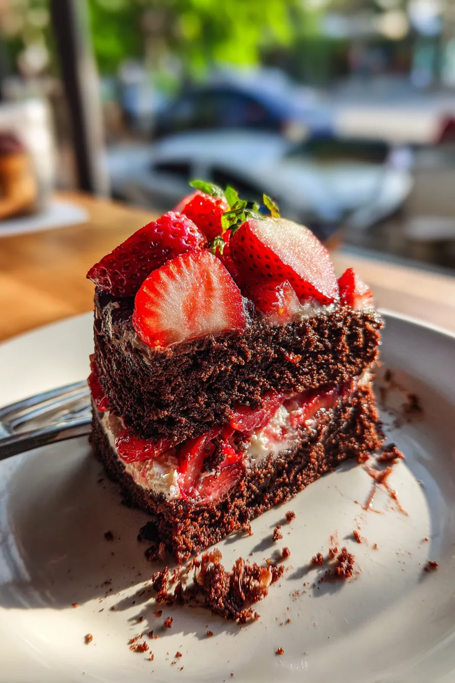 chocolate strawberry sheet cake