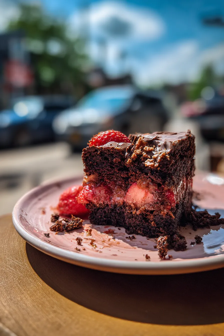 Chocolate Strawberry Sheet Cake Recipe Easy and Delicious