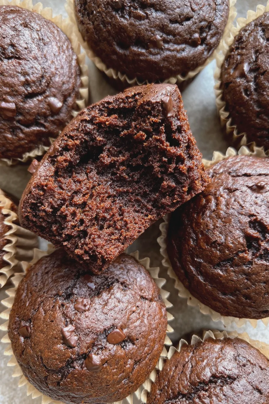 chocolate zucchini muffins