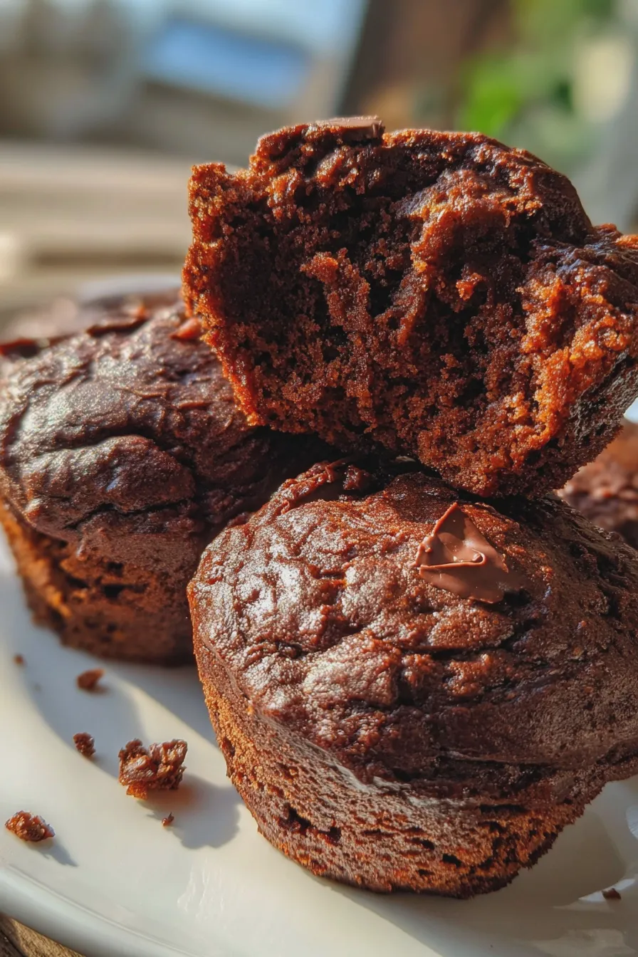 chocolate zucchini muffins