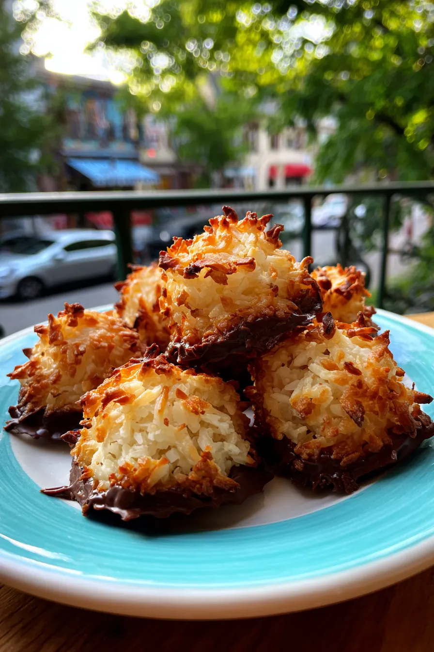 coconut chocolate macaroons