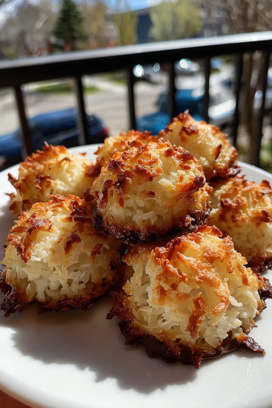 coconut chocolate macaroons