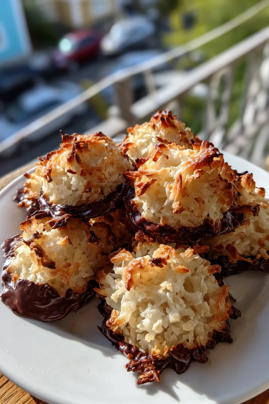 coconut chocolate macaroons