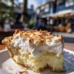 coconut cream pie with meringue