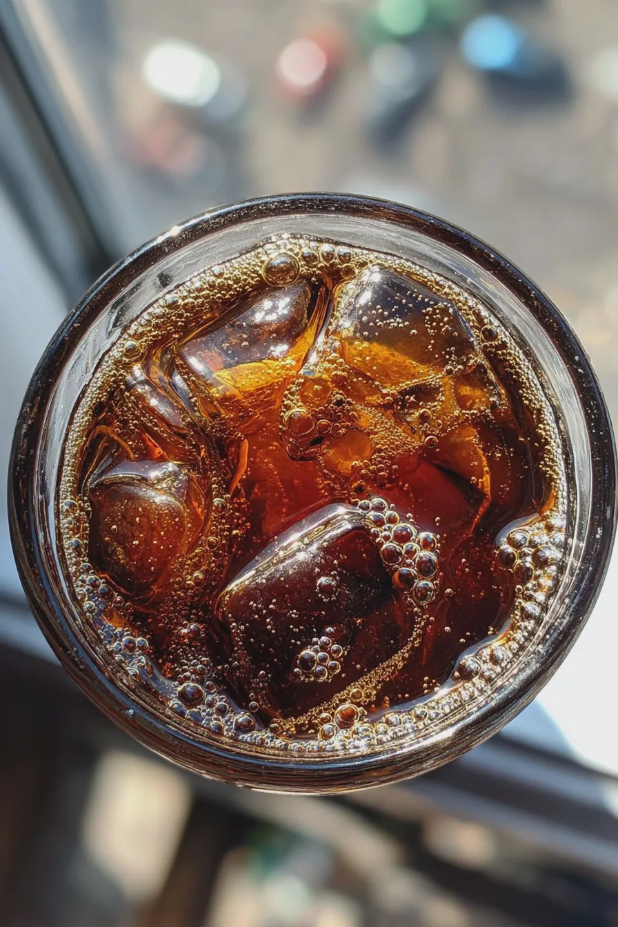 cold brew coffee with caramel