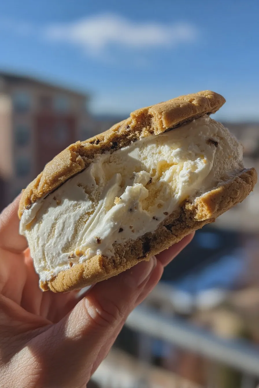 cookie ice cream sandwich