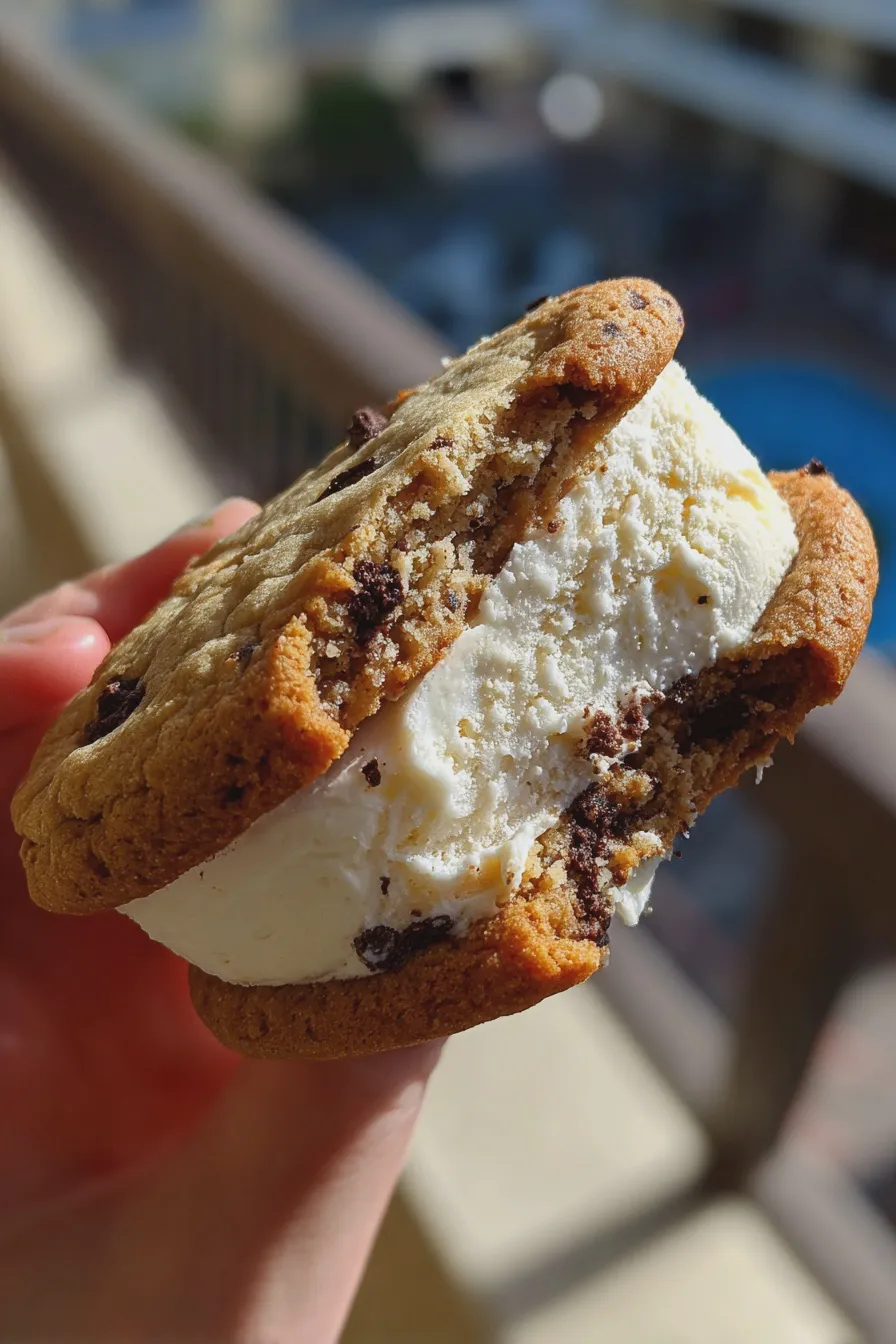 cookie ice cream sandwich