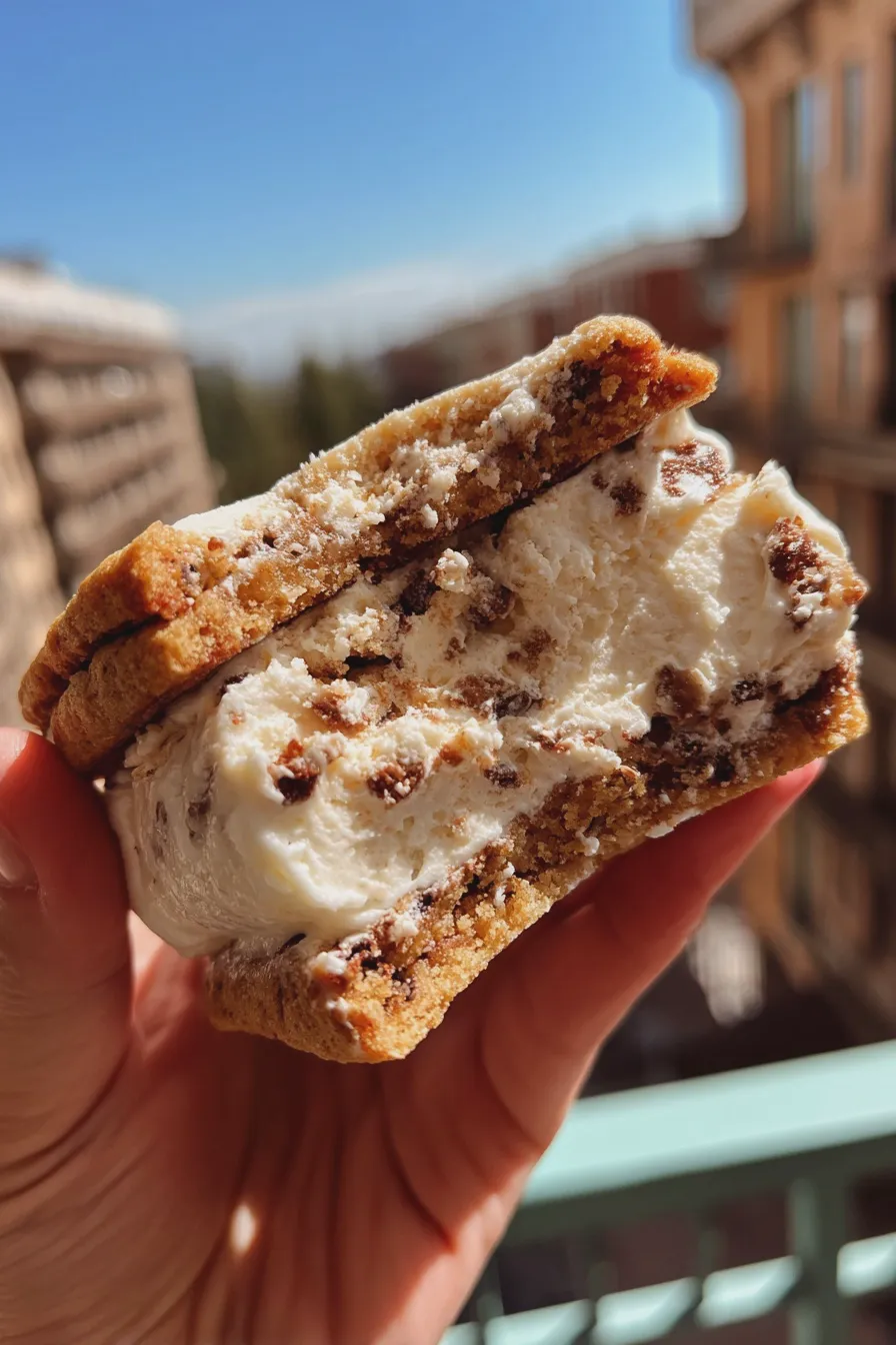 cookie ice cream sandwich