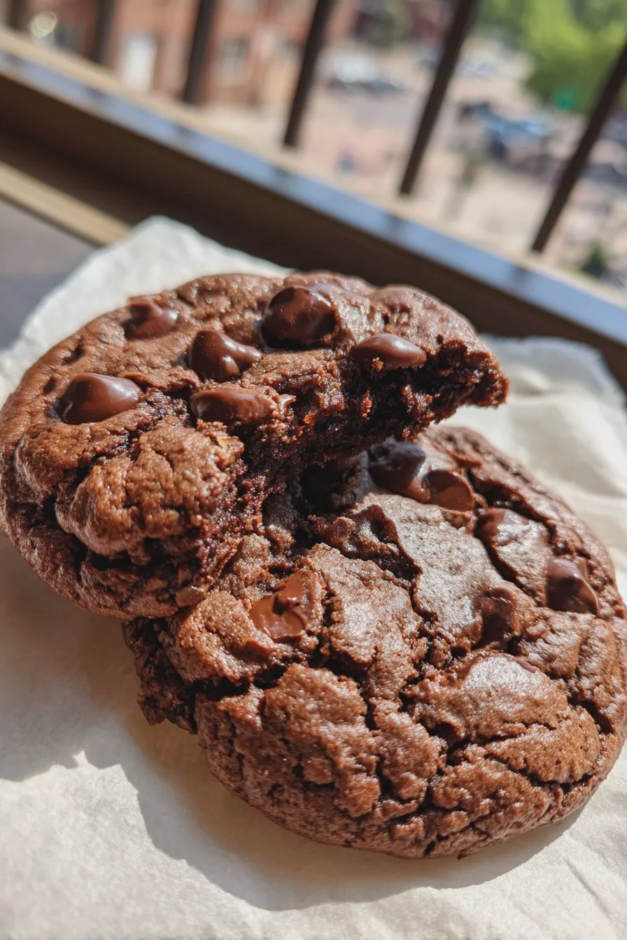 double chocolate chip cookies