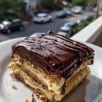 eclair cake with chocolate ganache