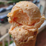 fresh peach ice cream