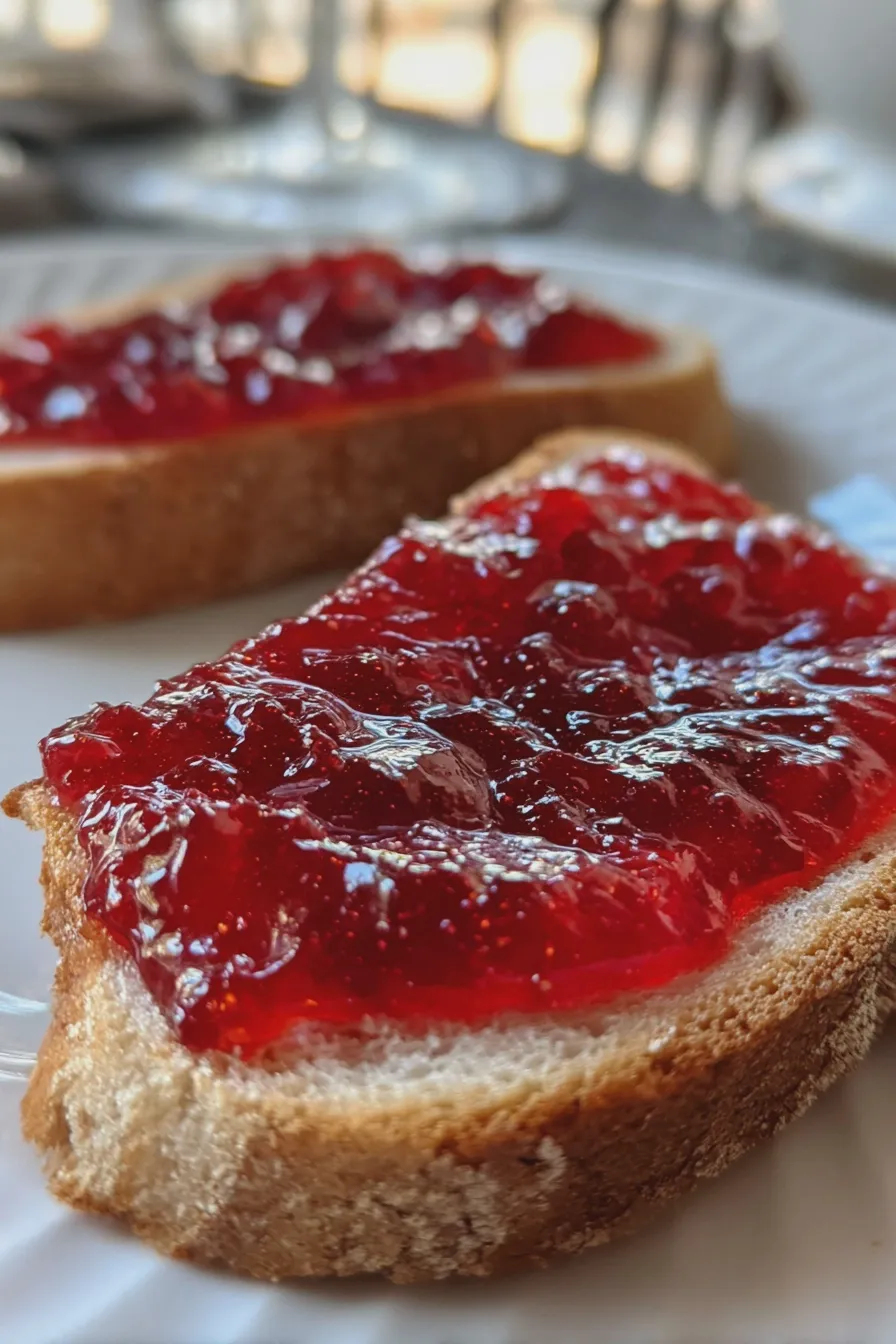 fresh plum jam